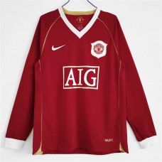 Manchester United FC Long Sleeve Home Retro Soccer Jersey 2006