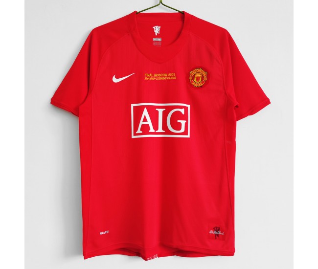 Manchester United FC Euro Home Retro Soccer Jersey 2007