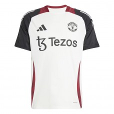 Manchester United Men's Off White Training Soccer Jersey 2024
