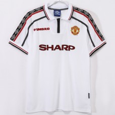 Manchester United FC Men Away Retro Soccer Jersey 1998 Manchester United FC Men Away Retro Soccer Jersey 1998