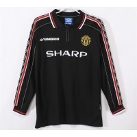 Manchester United FC Men Commemorative Edition Long Sleeve Retro Soccer Jersey 1998