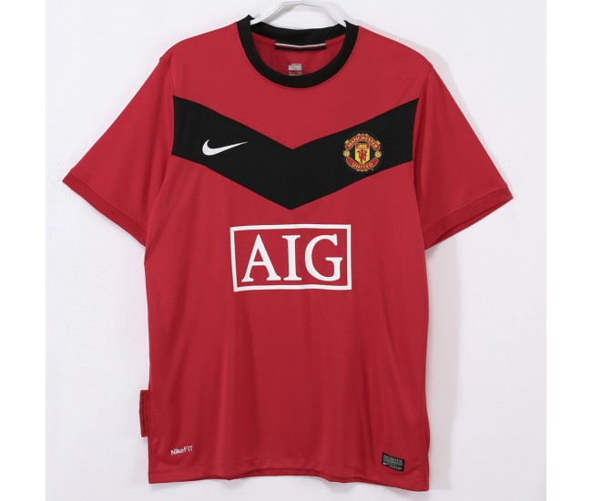 Manchester United FC Men Home Retro Soccer Jersey 2009 Manchester United FC Men Home Retro Soccer Jersey 2009