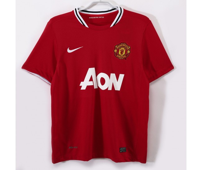Manchester United FC Men Home Retro Soccer Jersey 2011 Manchester United FC Men Home Retro Soccer Jersey 2011