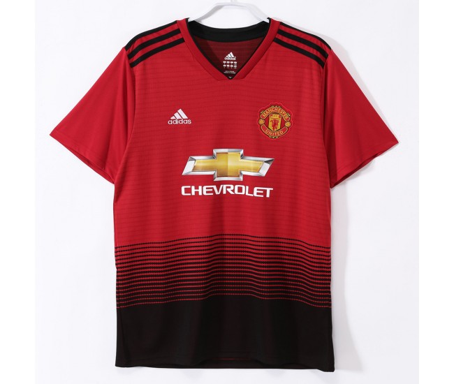 Manchester United FC Men Home Retro Soccer Jersey 2018 Manchester United FC Men Home Retro Soccer Jersey 2018