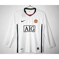Manchester United FC Men Away Long Sleeve Retro Soccer Jersey 2008