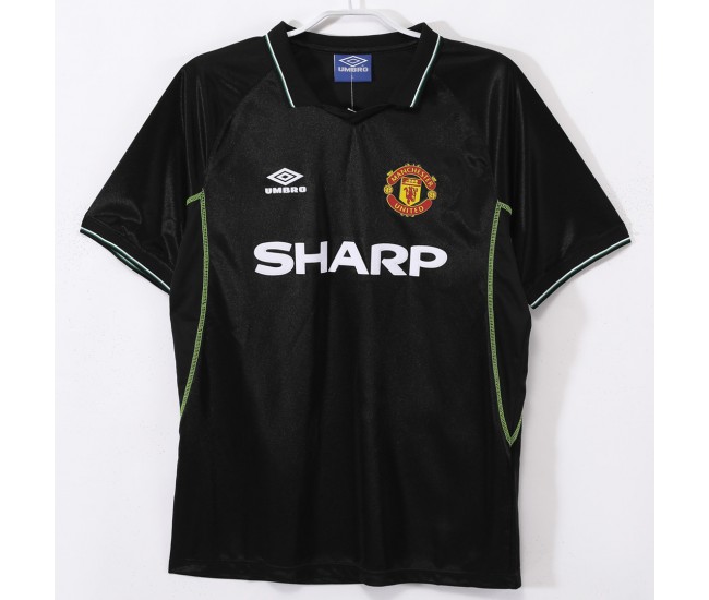 Manchester United FC Men Third Retro Soccer Jersey 1998 Manchester United FC Men Third Retro Soccer Jersey 1998