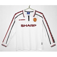 Manchester United FC Men Away Long Sleeve Soccer Jersey 1998
