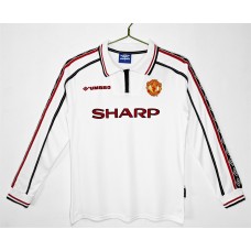 Manchester United FC Men Away Long Sleeve Soccer Jersey 1998 Manchester United FC Men Away Long Sleeve Soccer Jersey 1998