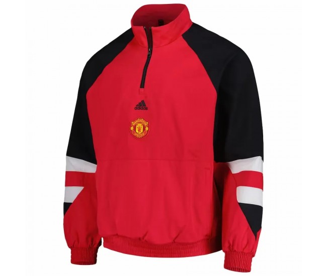 Manchester United Men Icon Raglan Quarter Zip Soccer Top 2023