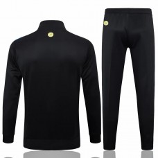 Manchester United Mens Black Training Presentation Soccer Tracksuit 2024