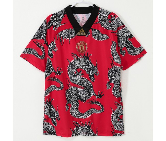 Manchester United FC Men Chinese New Year Retro Soccer Jersey 2019 Manchester United FC Men Chinese New Year Retro Soccer Jersey 2019