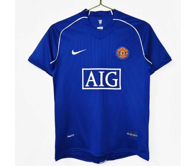 Manchester United FC Men Goalkeeper Retro Soccer Jersey 2007 Manchester United FC Men Goalkeeper Retro Soccer Jersey 2007