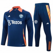 Manchester United FC Mens Navy Training Technical Soccer Tracksuit 2024
