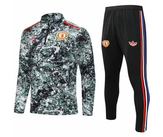 Manchester United Mens Stone Roses Training Technical Soccer Tracksuit 2024