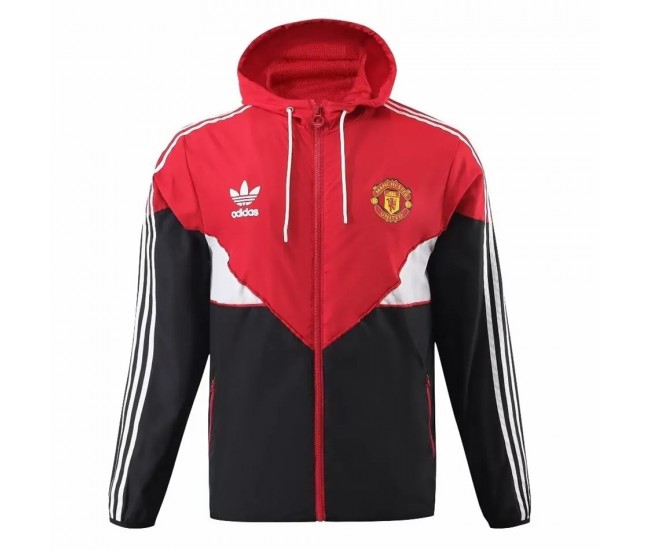 Manchester United Men Training All Weather Soccer Jacket Red 2023