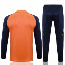 Manchester United FC Mens Orange Training Technical Soccer Tracksuit 2024