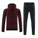 Manchester United FC Men's Pre Match Training Hooded Sweat Soccer Tracksuit 2024-25