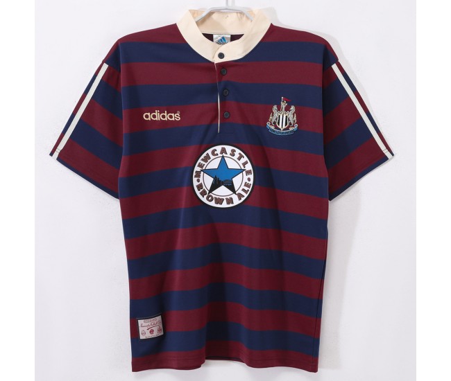 Newcastle United Men Away Retro Soccer Jersey 1995