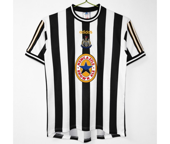 Newcastle United Men Home Retro Soccer Jersey 1997