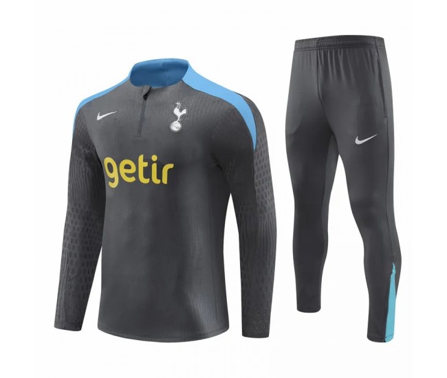 Tottenham Hotspur Mens Grey Training Technical Soccer Tracksuit 2024
