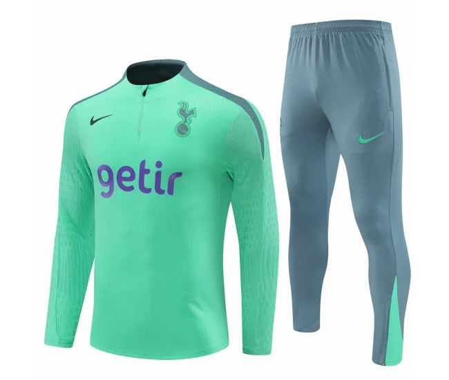 Tottenham Hotspur Mens Green Training Technical Soccer Tracksuit 2024