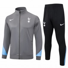 Tottenham Hotspur Mens Grey Training Presentation Soccer Tracksuit 2024