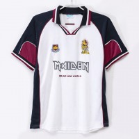 West Ham United Men Iron Maiden Away Retro Soccer Jersey 1999