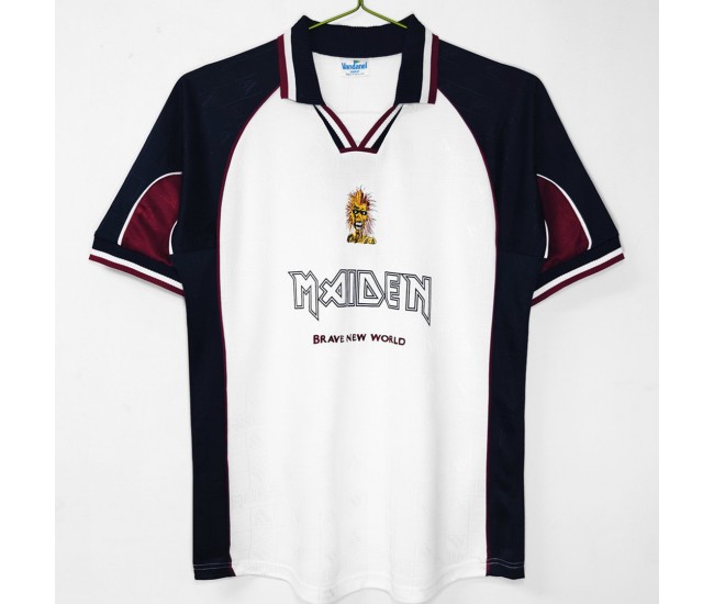 West Ham United Men Away Maiden Retro Soccer Jersey 1999 West Ham United Men Away Maiden Retro Soccer Jersey 1999