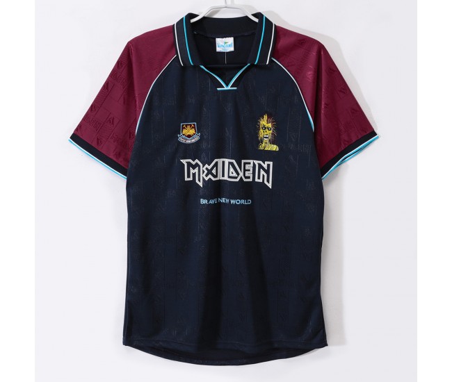 West Ham United Men Iron Maiden Retro Soccer Jersey 1999