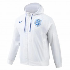 England Mens Hooded Windbreaker Soccer Jacket 2024