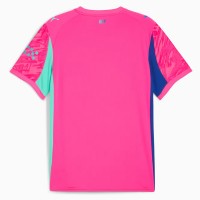 Manchester City Mens Goalkeeper Pink Soccer Jersey 2025