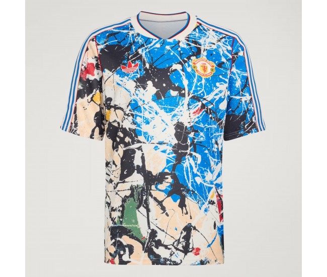 Manchester United Mens Stone Roses Soccer Jersey 2025
