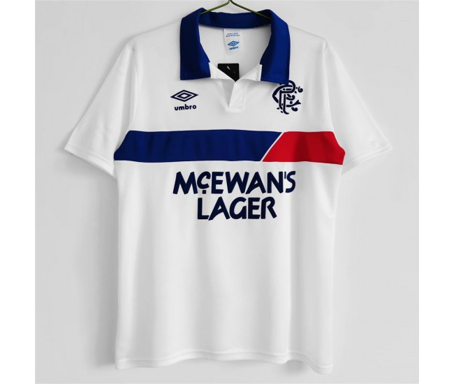 Rangers FC Away Retro Soccer Jersey 1986