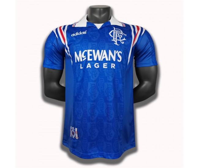 Rangers FC Home Retro Soccer Jersey 1996