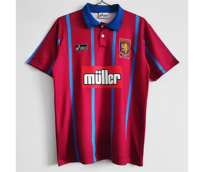Aston Villa Home Retro Soccer Jersey 1993