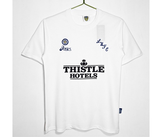 Leeds United Men's Home Retro Soccer Jersey 1995