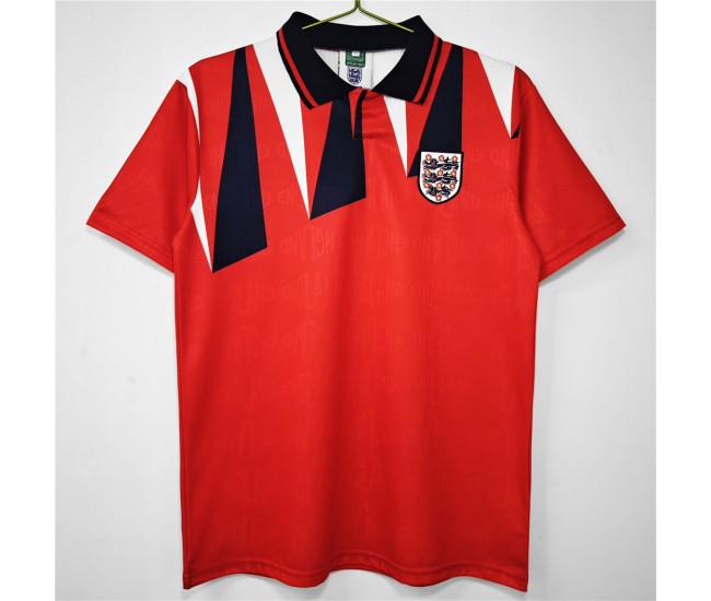England Away Retro Soccer Jersey 1992 