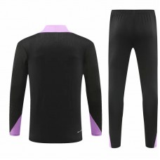 England Mens Black Training Technical Soccer Tracksuit 2024
