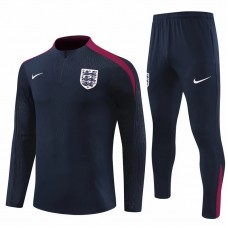 England Mens Navy Training Technical Soccer Tracksuit 2023