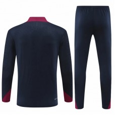 England Mens Navy Training Technical Soccer Tracksuit 2023