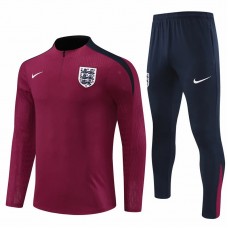 England Mens Red Training Technical Soccer Tracksuit 2023