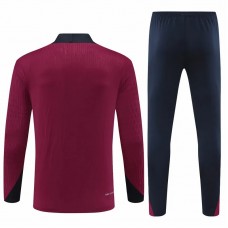 England Mens Red Training Technical Soccer Tracksuit 2023