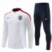 England Mens White Training Technical Soccer Tracksuit 2024