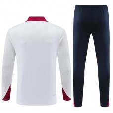 England Mens White Training Technical Soccer Tracksuit 2024