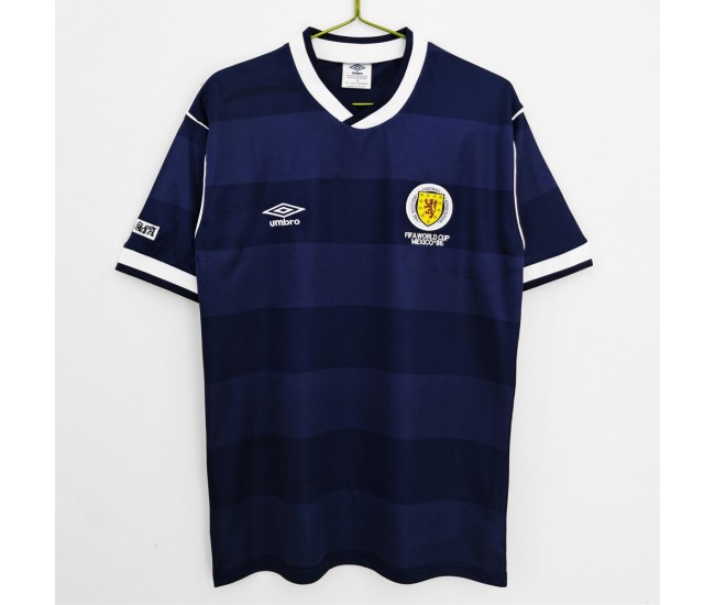 Scotland Home Retro Soccer Jersey 1987