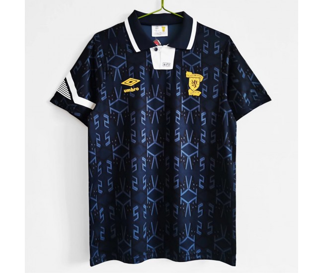 Scotland Home Retro Soccer Jersey 1992