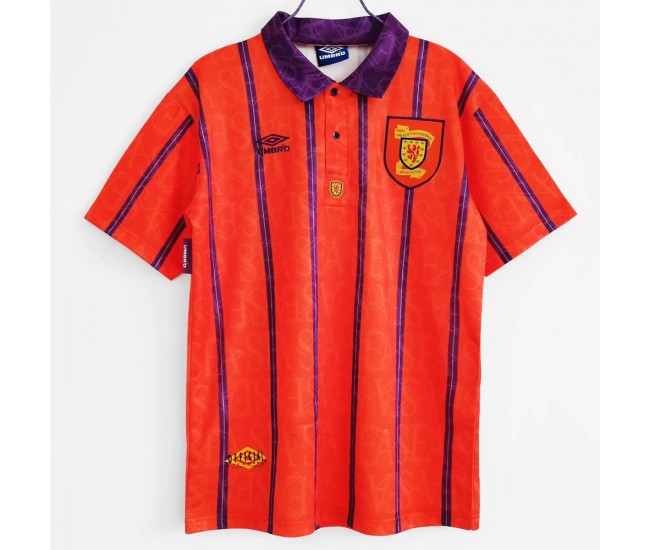 Scotland Away Retro Soccer Jersey 1993