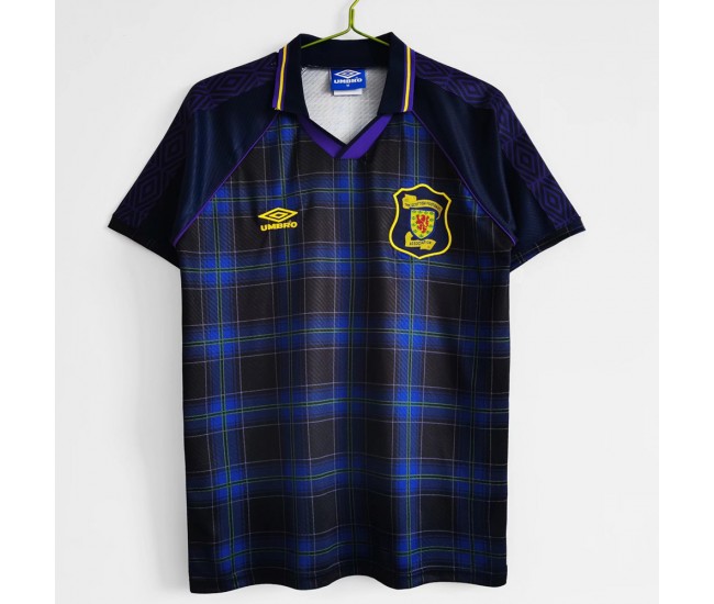 Scotland Home Retro Soccer Jersey 1994