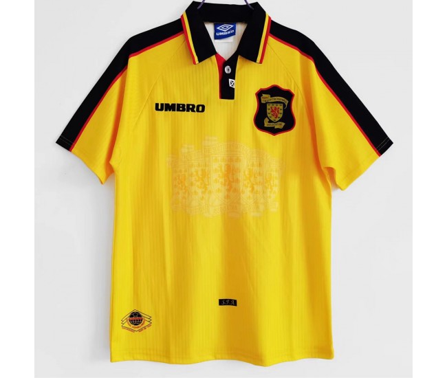 Scotland Away Retro Soccer Jersey 1996