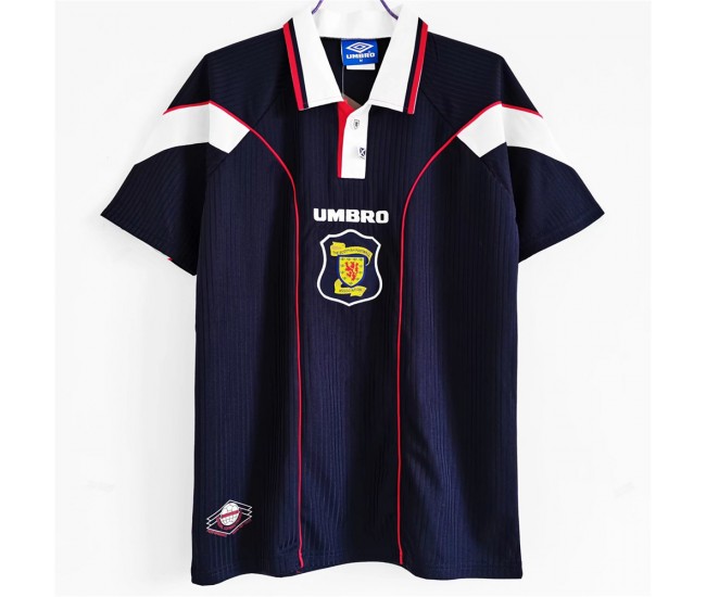 Scotland Home Retro Soccer Jersey 1996